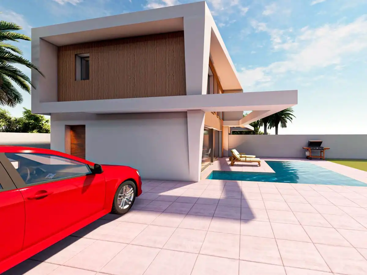 Exterior view of Detached homes for sale in Santa Pola  with Air Conditioner, Private garden and Terrace