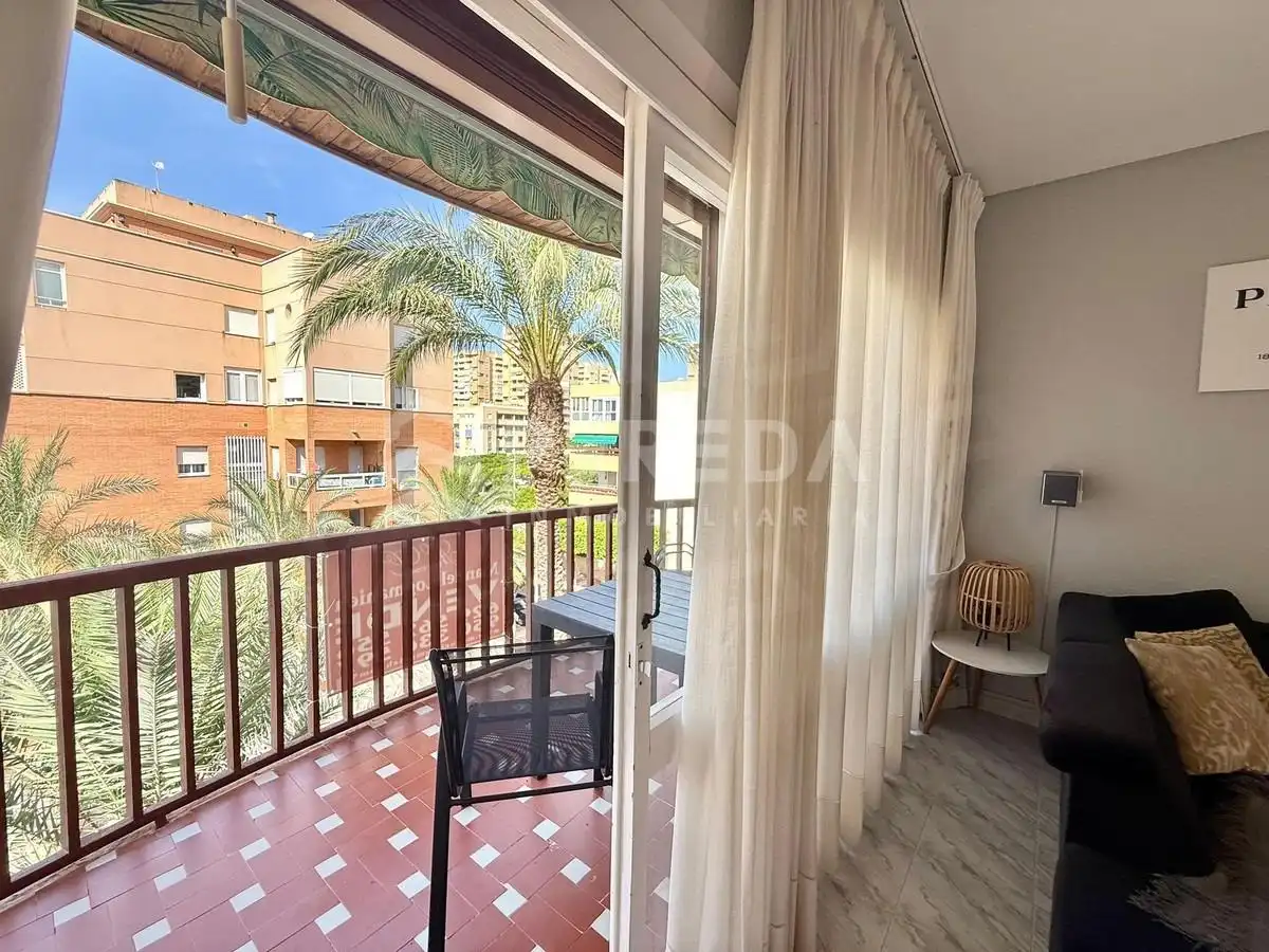 Terraza de Apartamento en venta en Roquetas de Mar con Aire acondicionado, Jardín privado y Amueblado