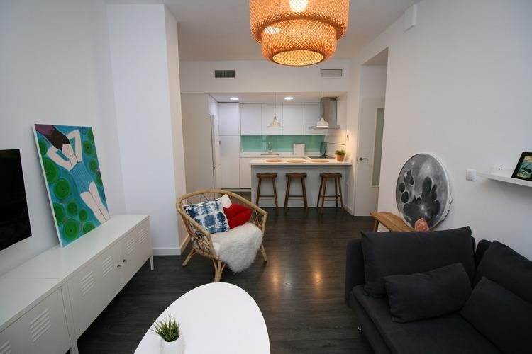 Living room of Flat for rent in  Granada Capital  with Furnished