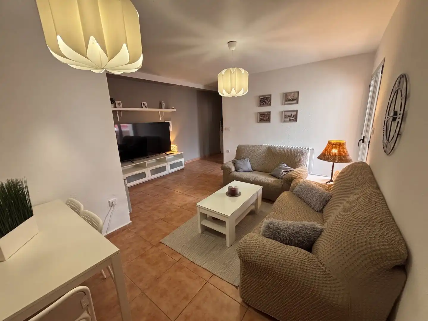 Wohnzimmer von Wohnung zur Miete in Valladolid mit Heizung, Terrasse und Möbliert
