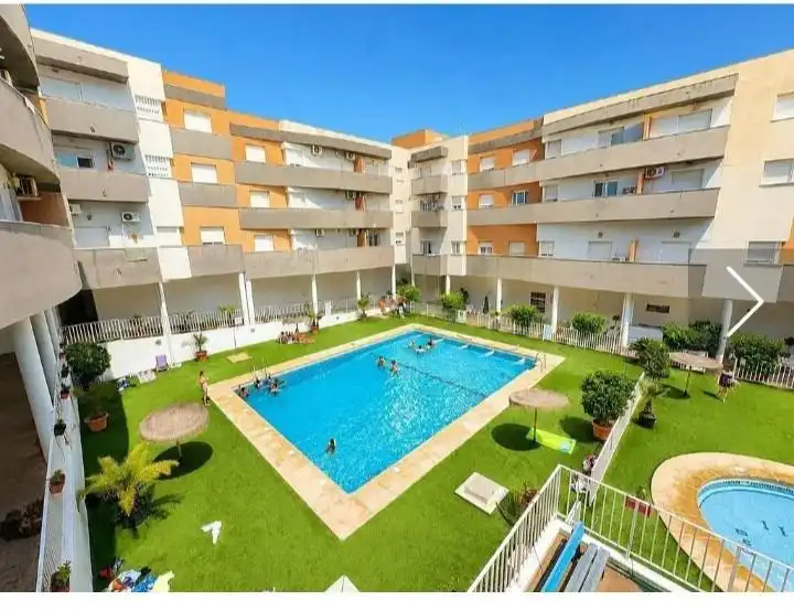Swimming pool of Flat for sale in Vícar  with Storage room, Furnished and Community pool