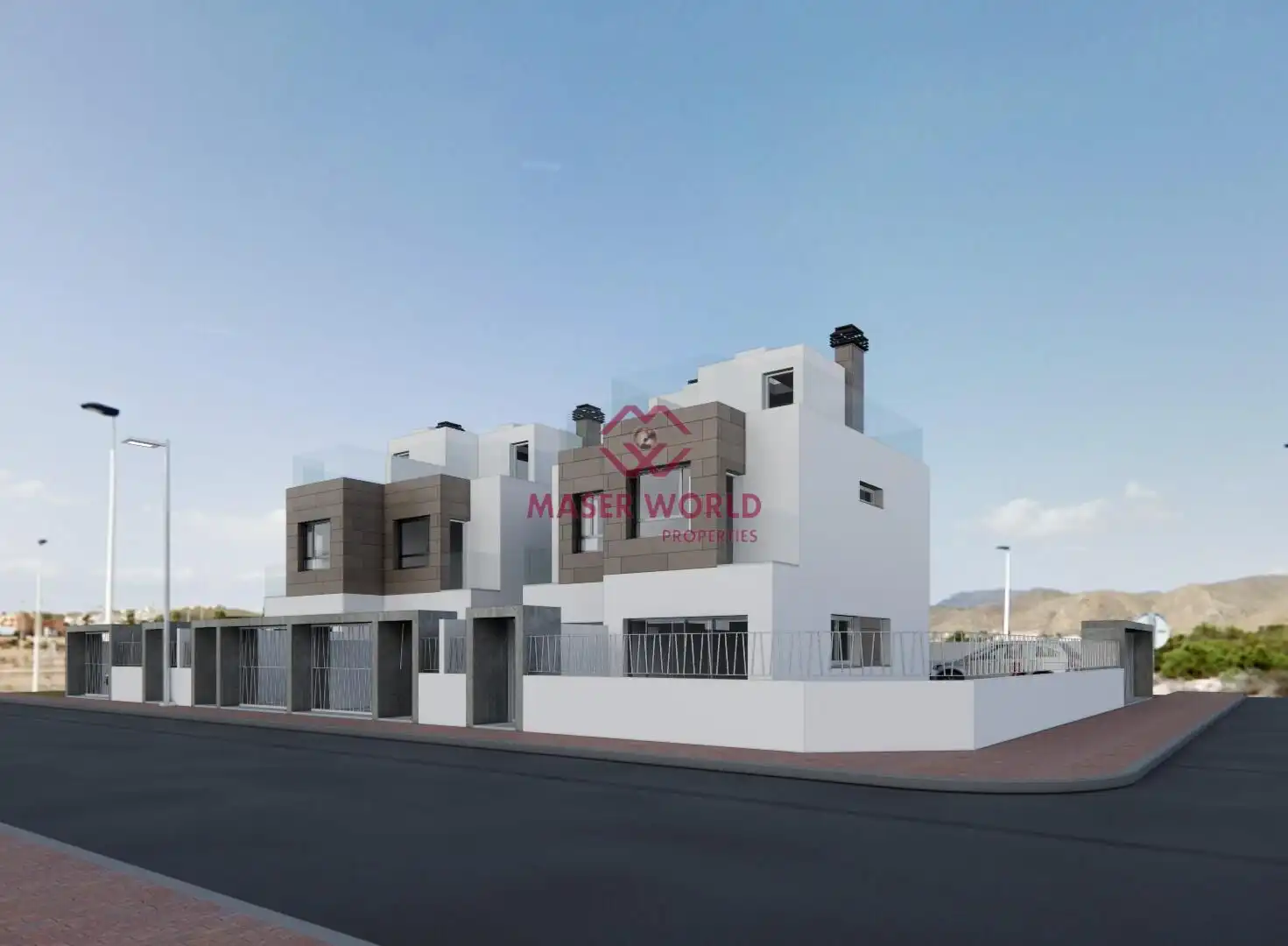 Exterior view of Houses for sale in Mazarrón  with Heating, Private garden and Terrace