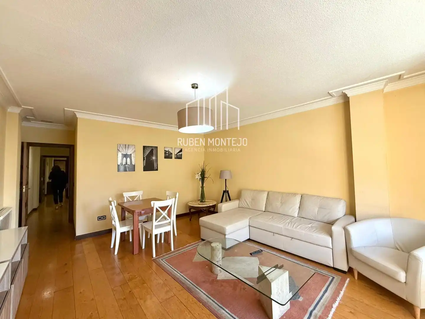 Wohnzimmer von Wohnung zur Miete in Salamanca mit Heizung, Parkett und Terrasse