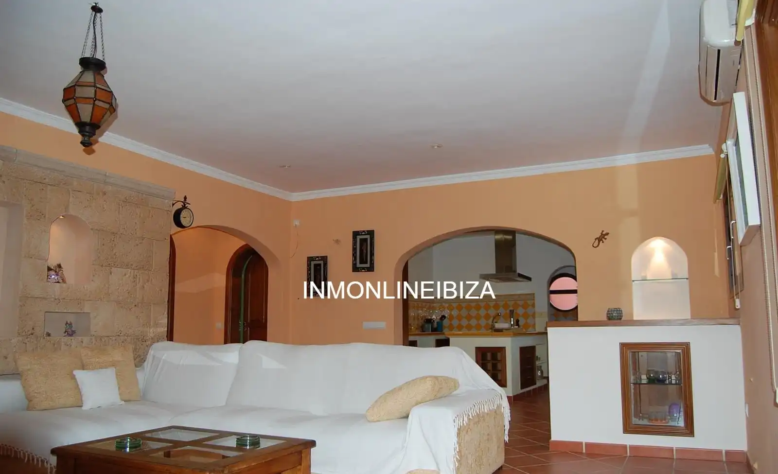 Sala de estar de Casa o chalet de alquiler en Sant Josep de sa Talaia con Jardín privado, Terraza y Piscina