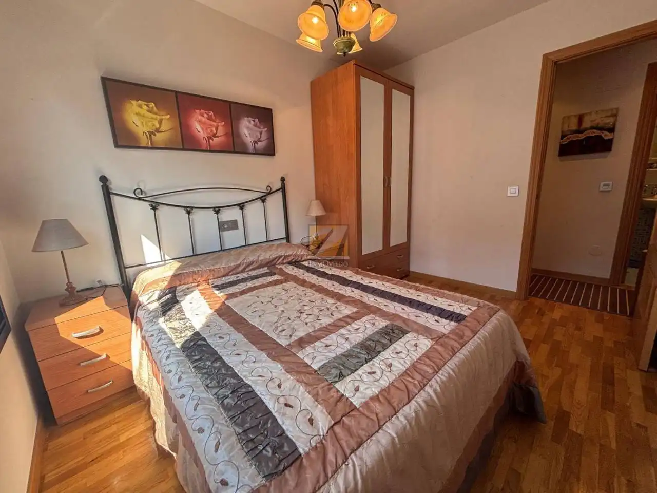 Schlafzimmer von Wohnung zum Verkauf in Gijón  mit Heizung, Abstellraum und Möbliert