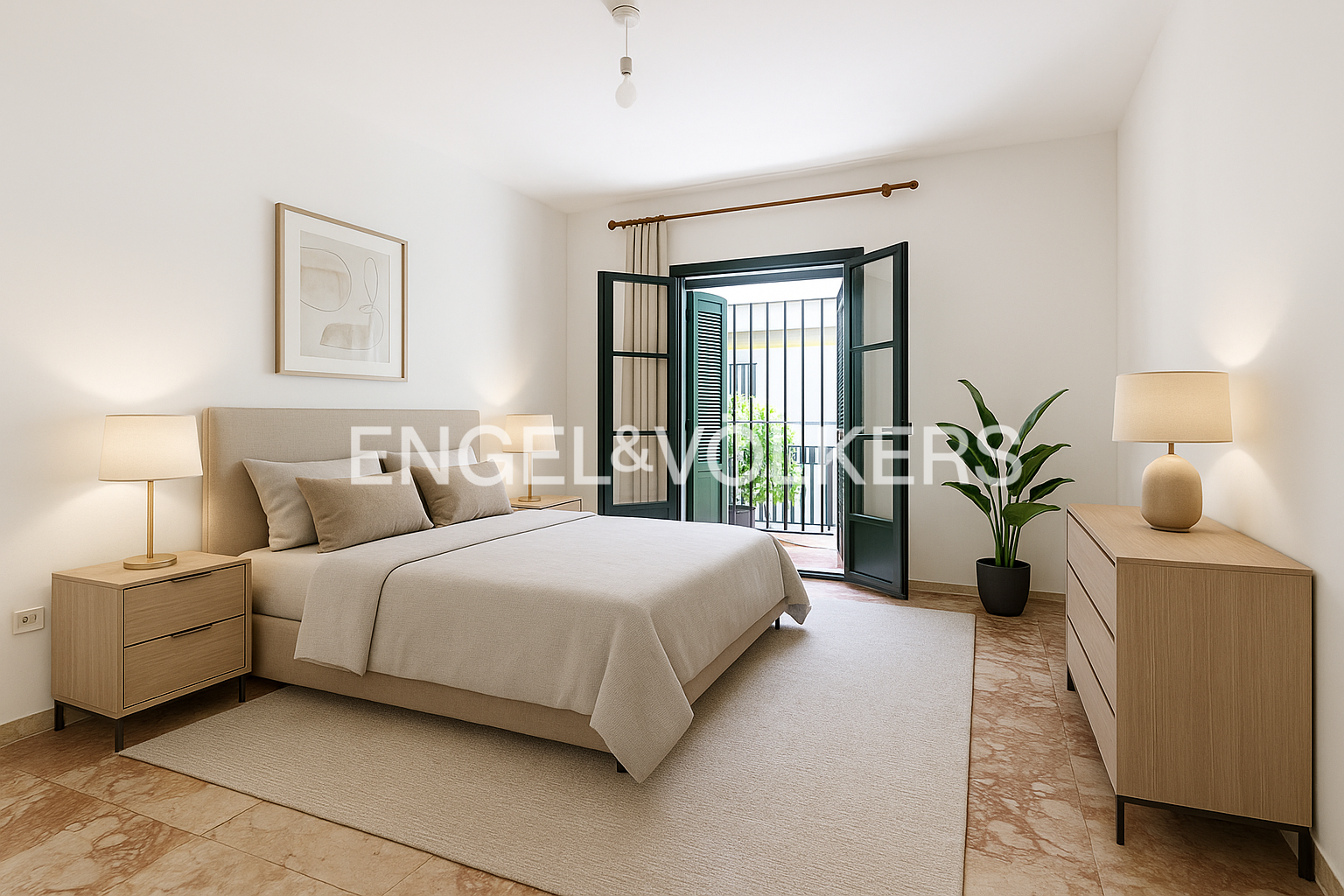 Dormitori de Apartament en venda en  Sevilla Capital amb Aire condicionat, Calefacció i Balcó