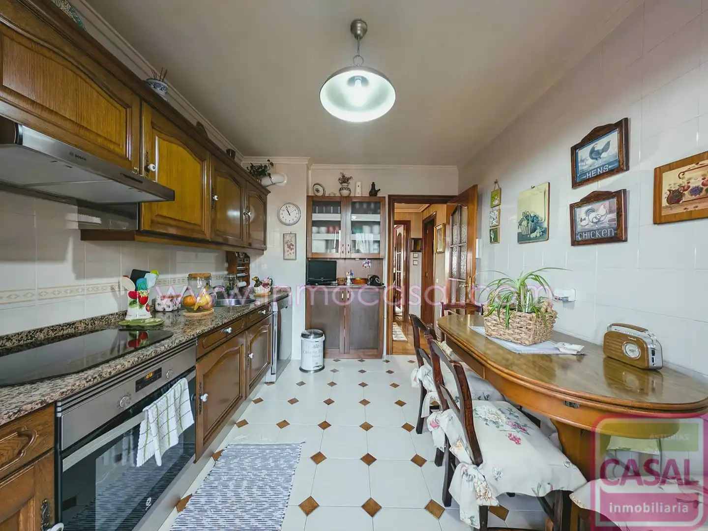 Kitchen of Flat for rent in Avilés  with Heating, Terrace and Storage room