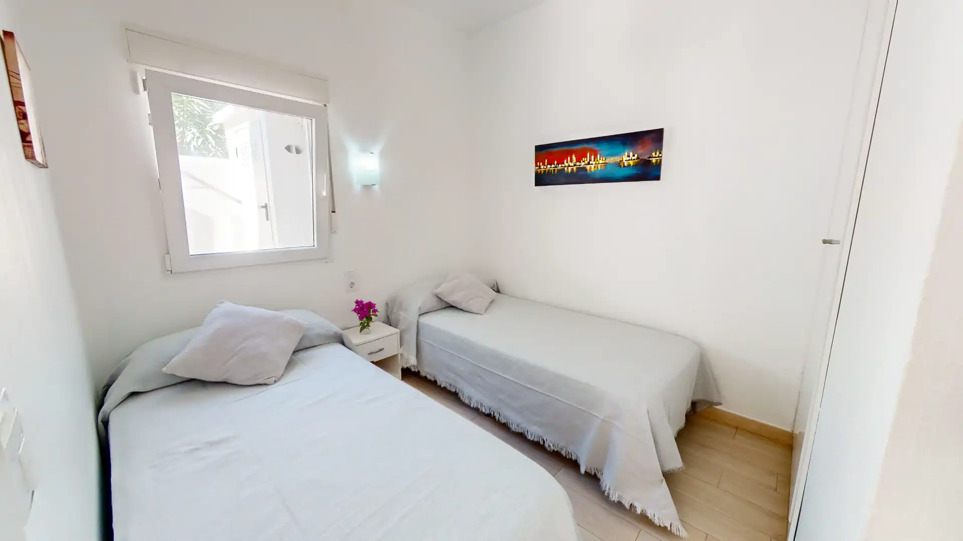 Schlafzimmer von Wohnung zur Miete in Dénia mit Klimaanlage, Heizung und Terrasse