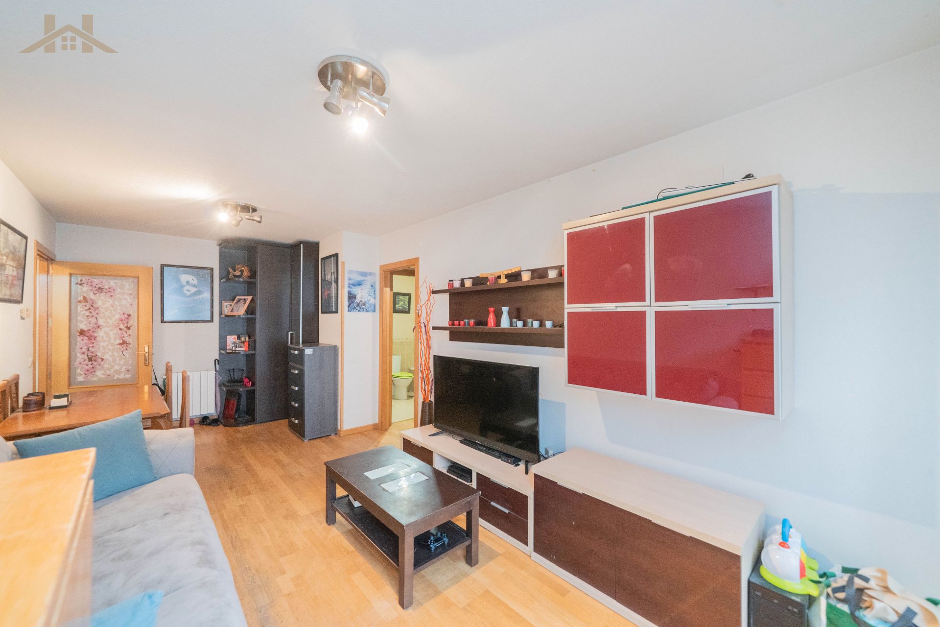 Living room of Flat for sale in Collado Villalba  with Heating, Parquet flooring and Terrace