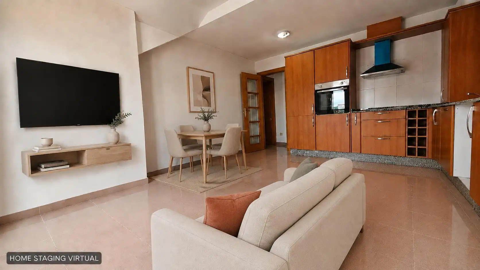 Sala de estar de Ático en venta en Ares con Jardín privado, Terraza y Piscina comunitaria