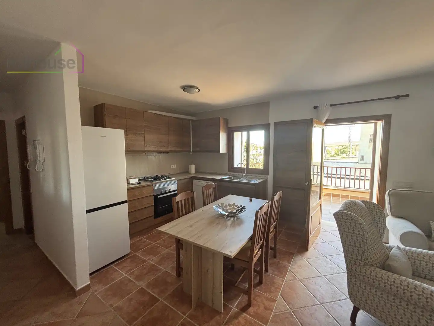 Cocina de Piso de alquiler en  Palma de Mallorca con Terraza, Amueblado y TV