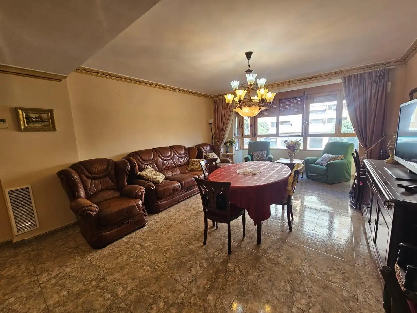 Living room of Flat for sale in Valencia  with Air Conditioner, Storage room and Balcony