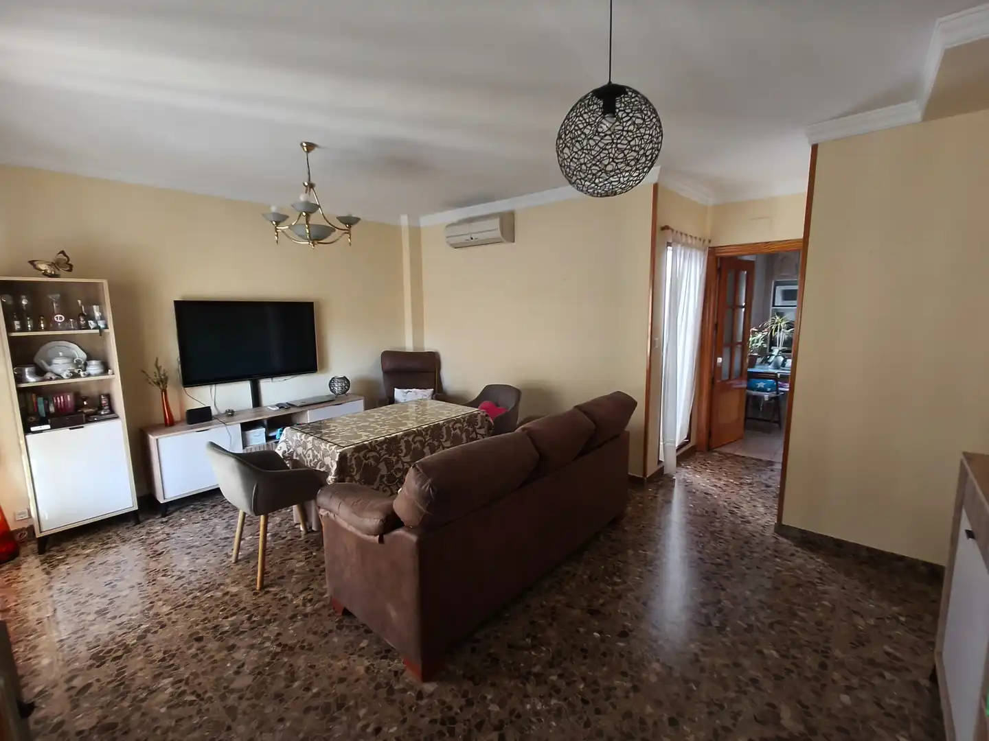 Sala d'estar de Casa adosada en venda en Maracena amb Moblat