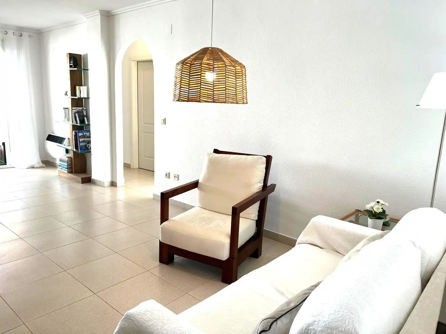 Wohnzimmer von Wohnung zur Miete in Jávea / Xàbia mit Terrasse, Abstellraum und Möbliert
