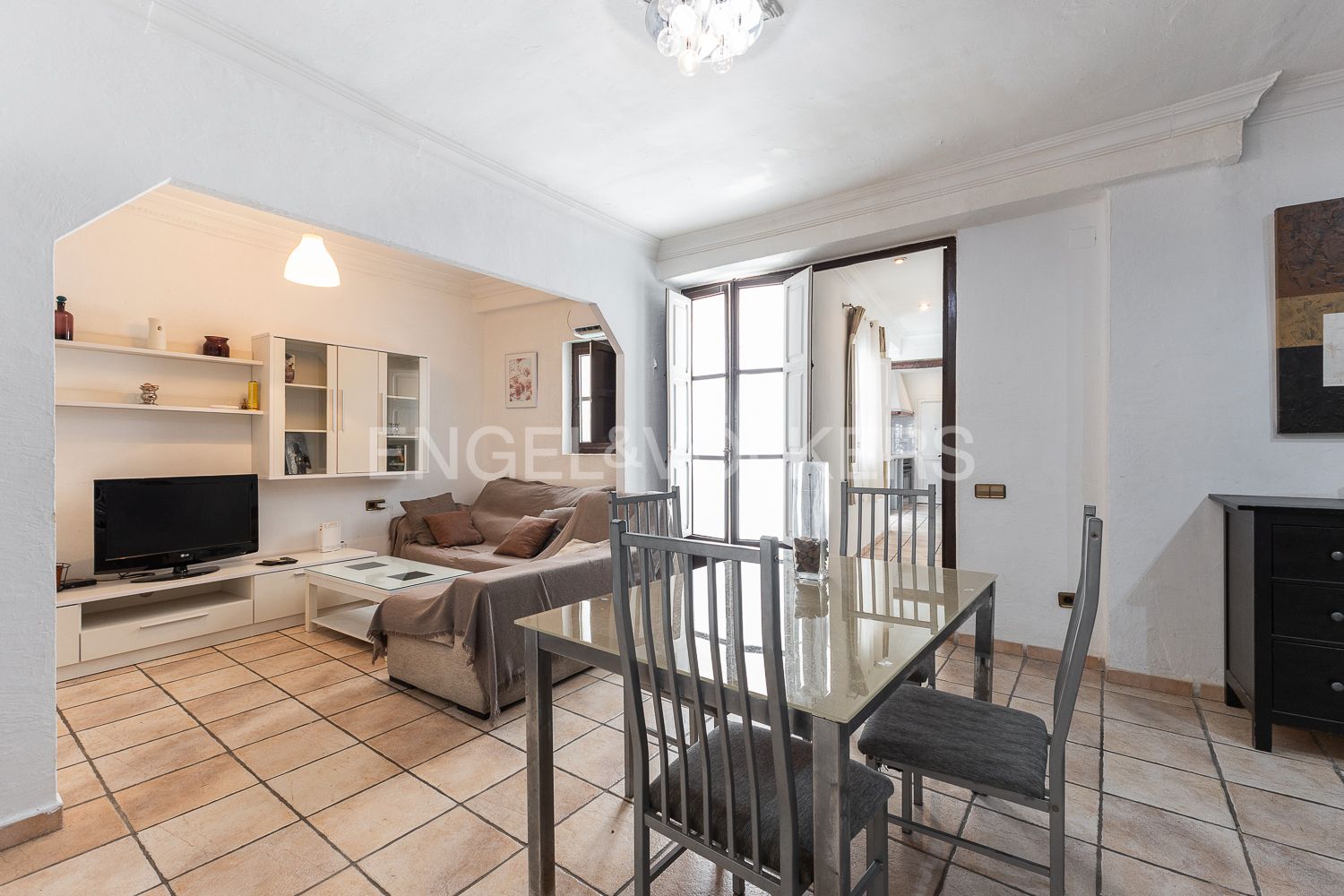 Living room of Apartment for sale in  Valencia Capital  with Air Conditioner, Heating and Balcony