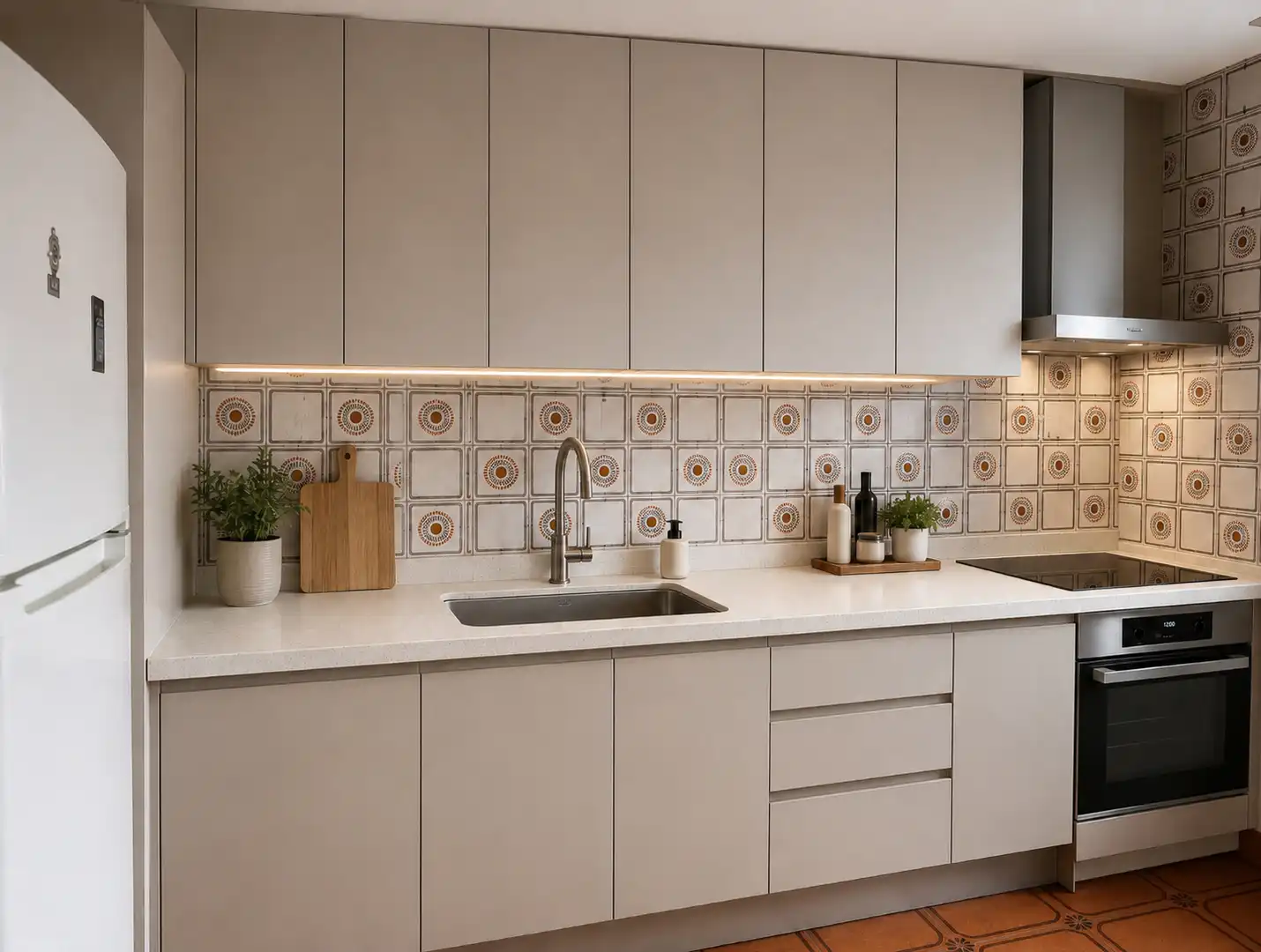 Cocina de Casa adosada en venta en A Coruña Capital  con Jardín privado, Trastero y Amueblado