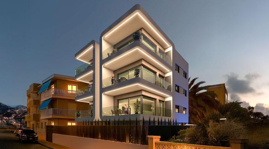 Exterior view of Flat for sale in Santa Pola  with Air Conditioner, Terrace and Storage room