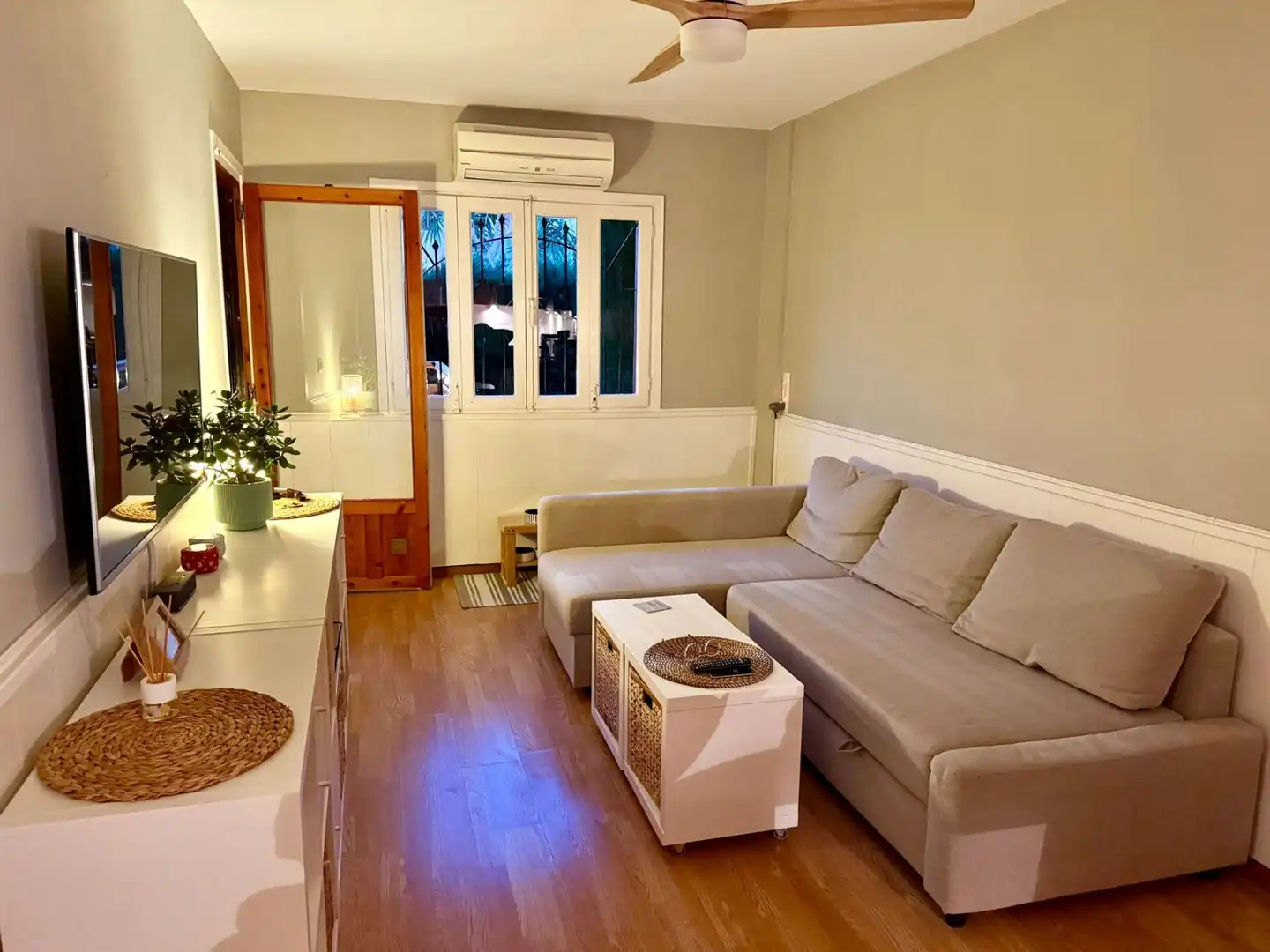 Wohnzimmer von Wohnung zur Miete in San Javier mit Klimaanlage, Heizung und Terrasse