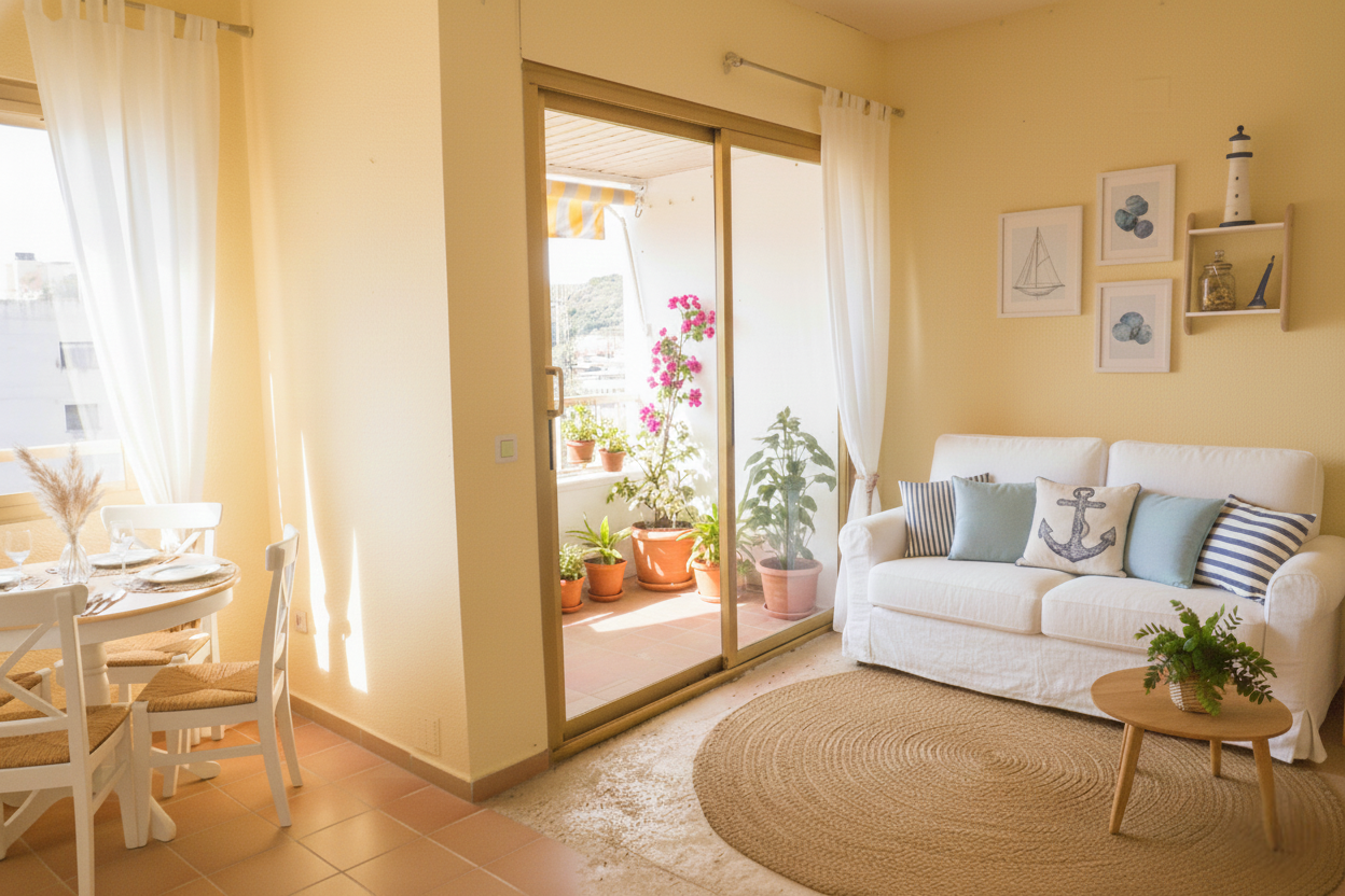Living room of Flat for sale in Lloret de Mar  with Private garden, Swimming Pool and Balcony