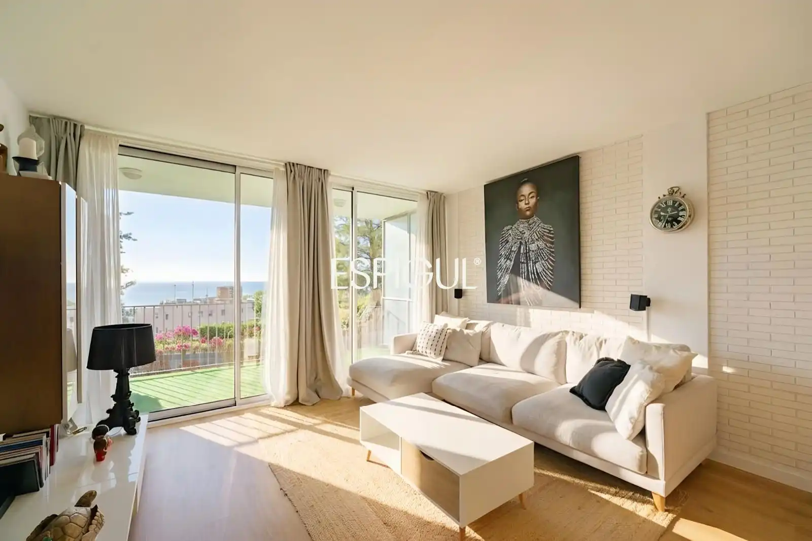 Living room of Flat for sale in Montgat  with Air Conditioner, Heating and Terrace