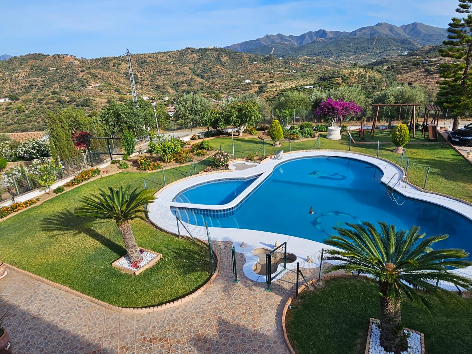 Piscina de Casa o xalet de lloguer en Coín amb Aire condicionat, Jardí privat i Terrassa
