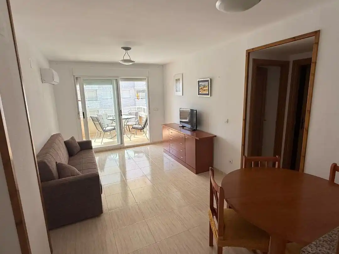 Sala d'estar de Pis en venda en Oropesa del Mar / Orpesa amb Aire condicionat i Piscina