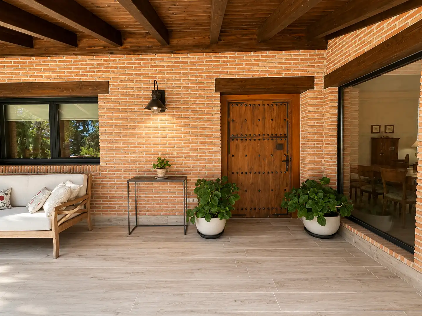 Terrassa de Casa o xalet en venda en Hoyo de Manzanares amb Jardí privat, Piscina i Moblat