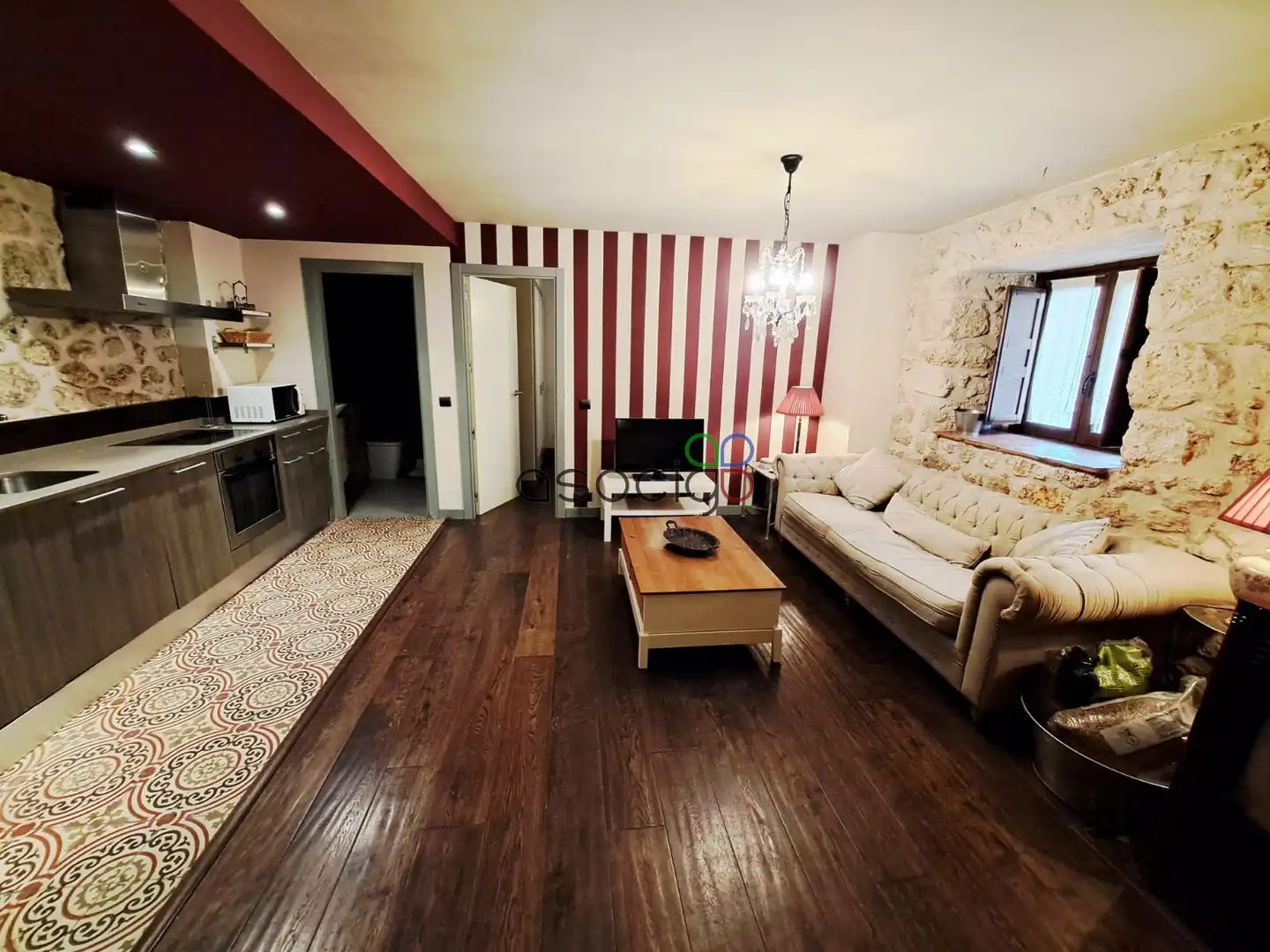 Sala de estar de Piso en venta en El Olivar con Calefacción y Amueblado