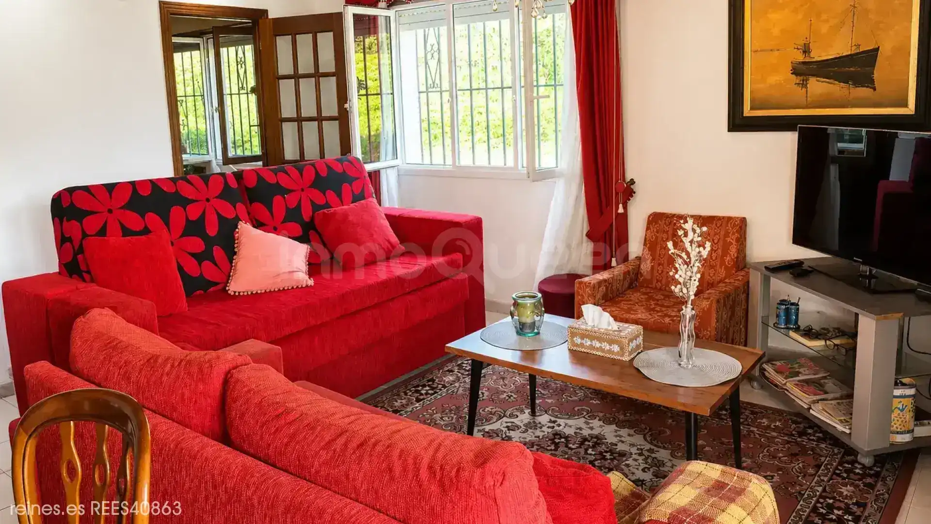 Living room of Houses for sale in Trabada  with Air Conditioner, Heating and Private garden
