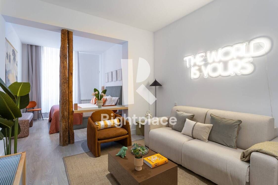 Living room of Study to rent in  Madrid Capital  with Heating, Furnished and Oven