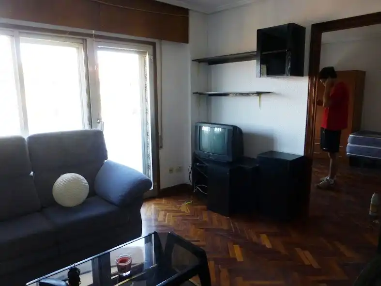 Sala de estar de Piso de alquiler en Zaragoza con Calefacción, Parquet y Amueblado