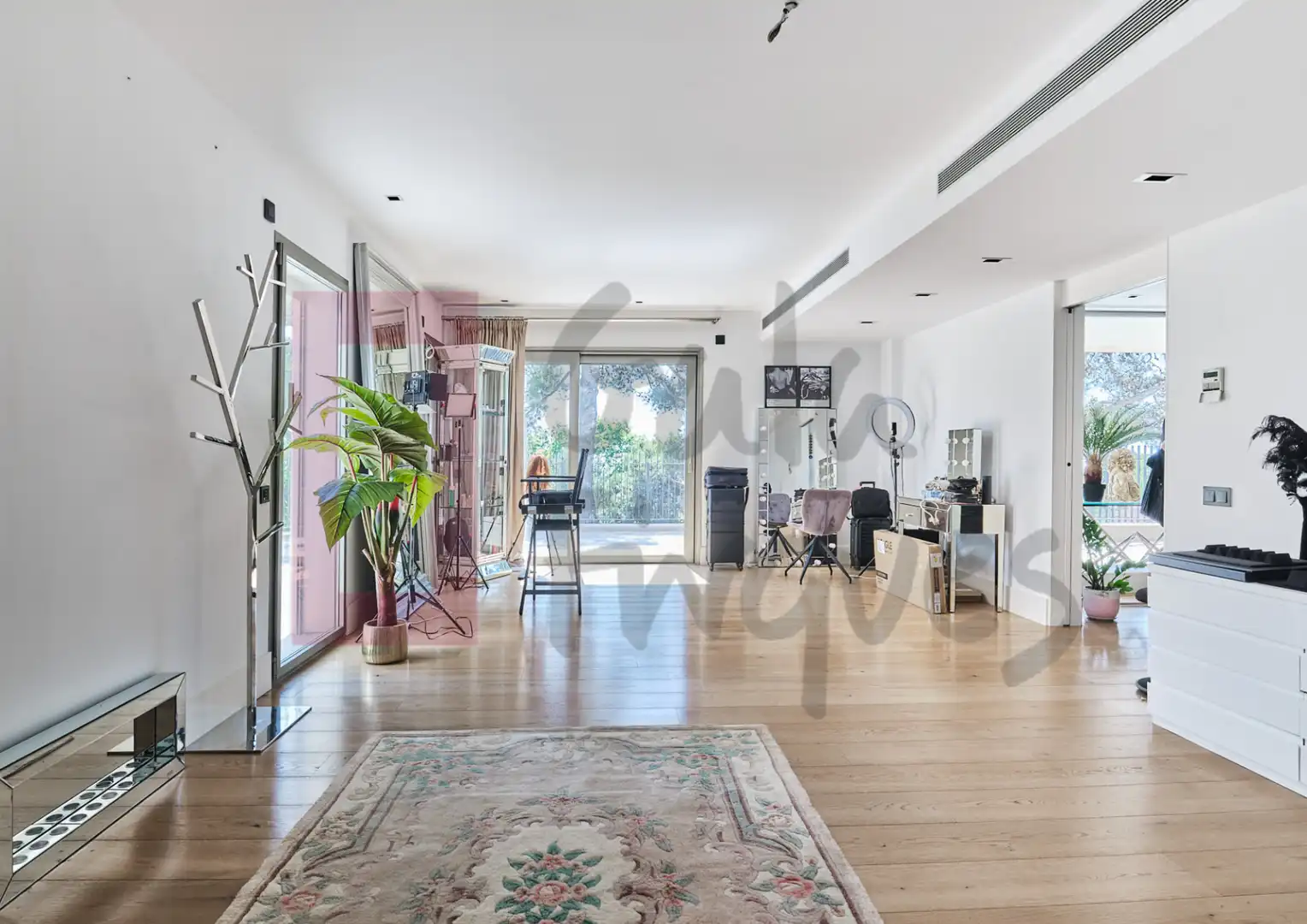Sala de estar de Casa o chalet en venta en Barcelona con Aire acondicionado, Calefacción y Parquet