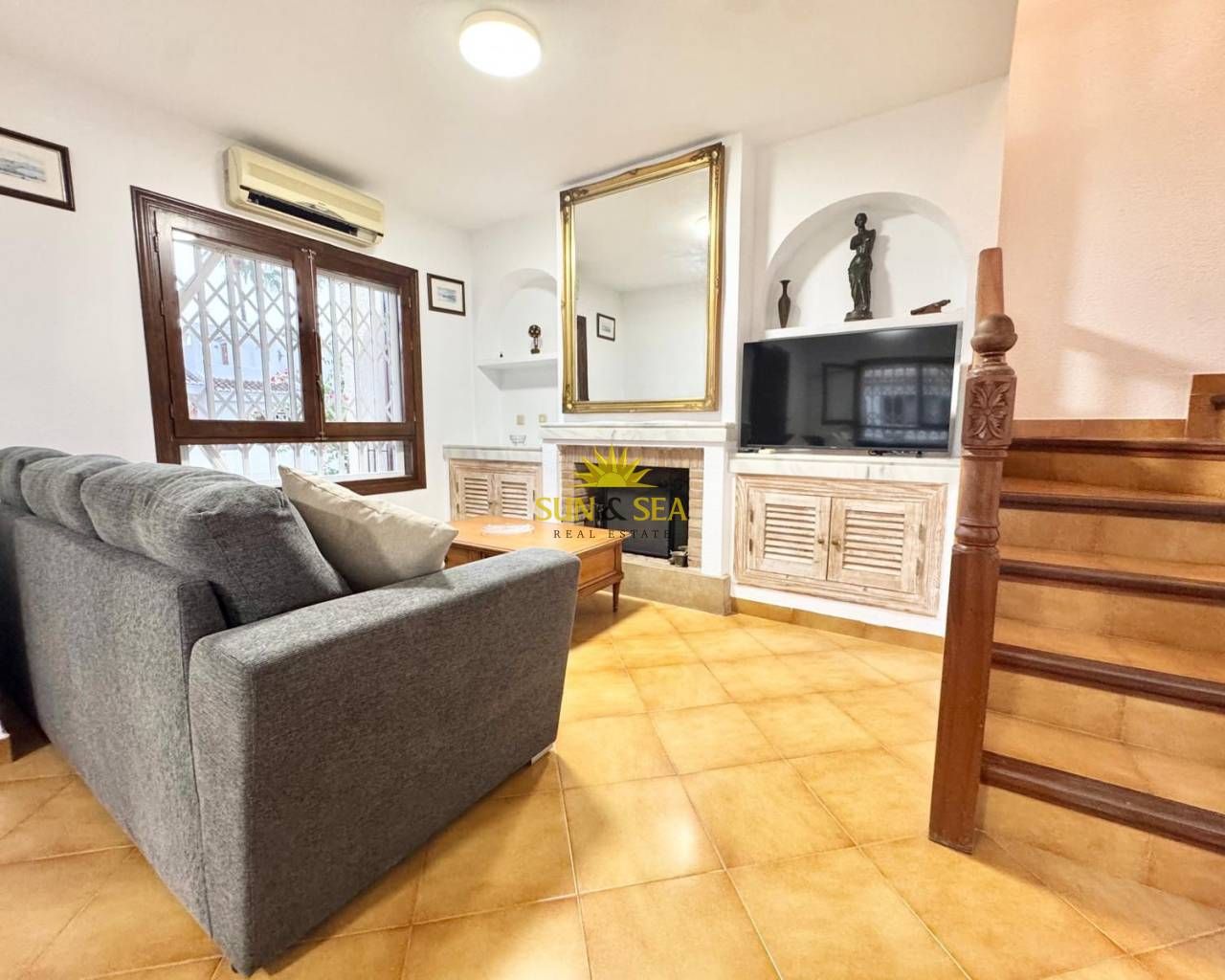 Living room of House or chalet to rent in Orihuela  with Air Conditioner, Heating and Terrace