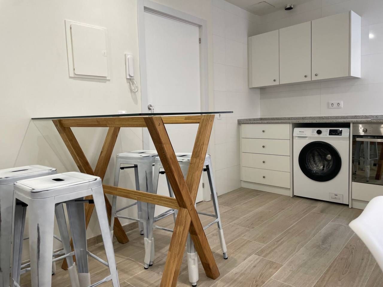 Cuina de Casa o xalet de lloguer en Sa Pobla amb Aire condicionat, Terrassa i Moblat