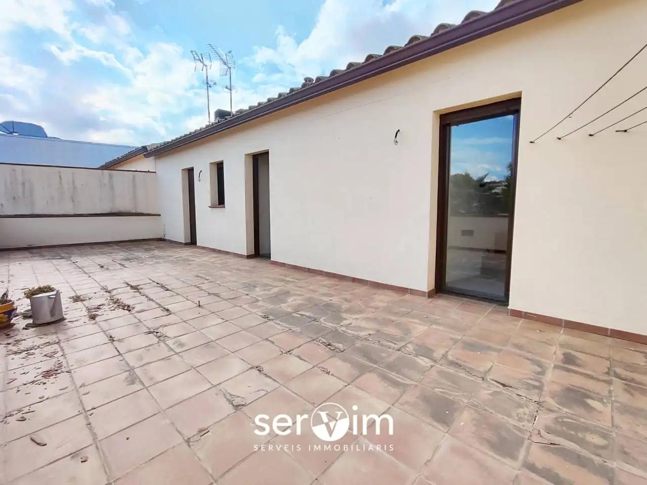 Terrassa de Casa adosada en venda en Llagostera amb Calefacció, Jardí privat i Terrassa
