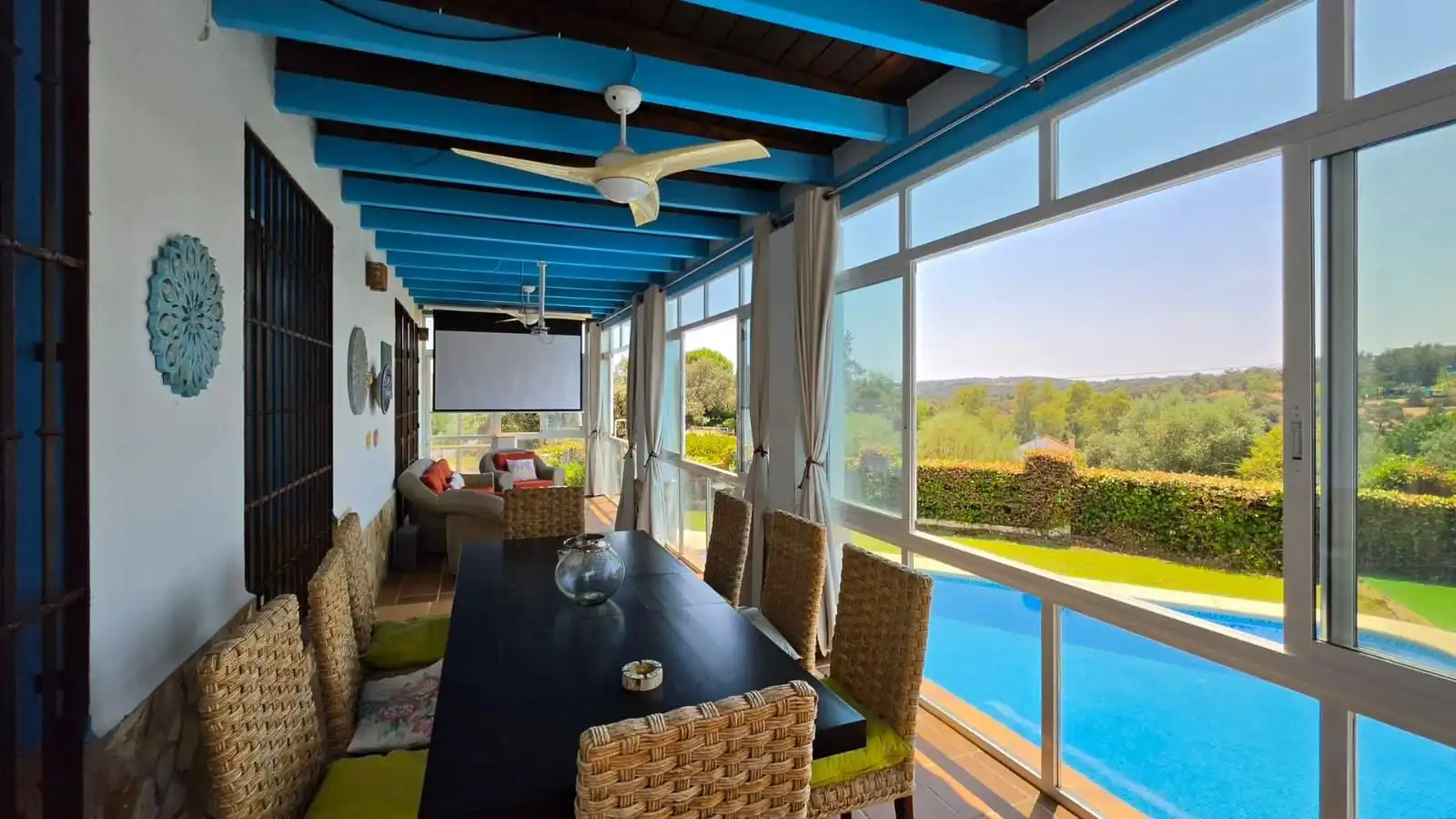 Terraza de Casa o chalet en venta en Guillena con Aire acondicionado y Piscina