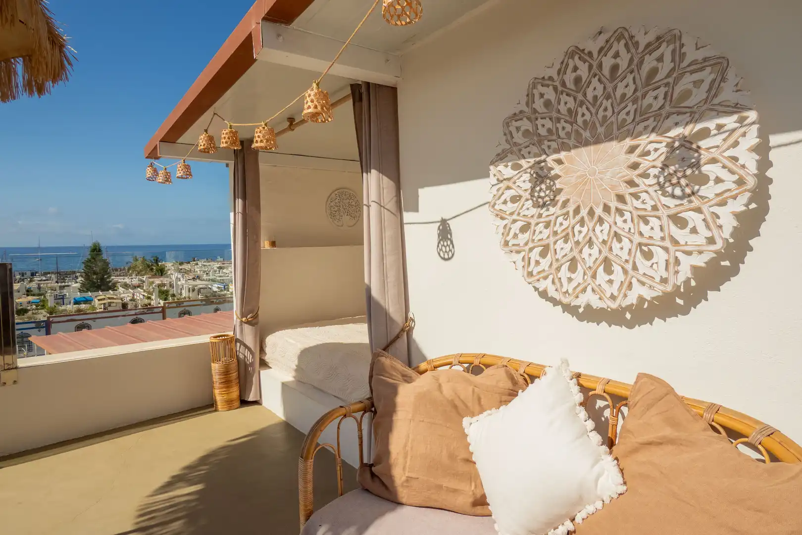 Terraza de Dúplex de alquiler en Mogán con Aire acondicionado, Terraza y Amueblado
