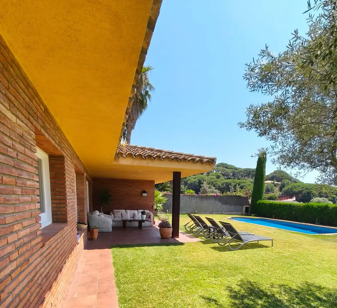 Terrace of Houses for sale in Sant Andreu de Llavaneres  with Air Conditioner, Heating and Private garden