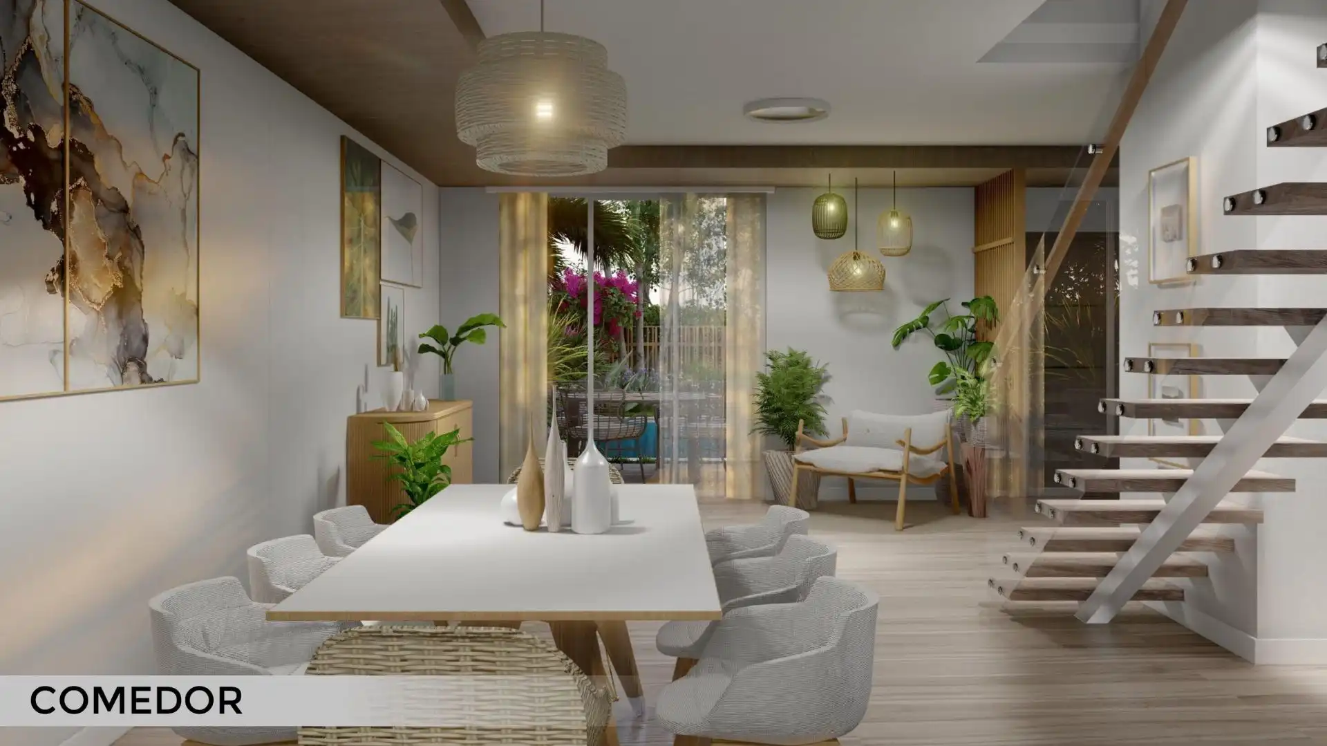 Wohnzimmer von Wohnungen zum Verkauf in L'Alfàs del Pi mit Klimaanlage, Privatgarten und Terrasse
