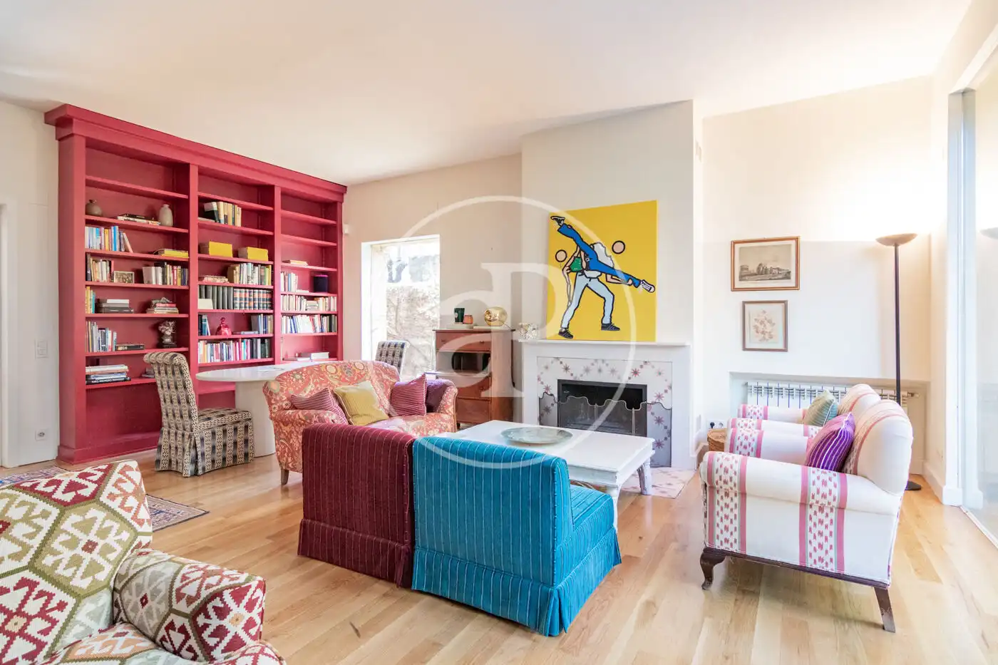 Sala d'estar de Casa o xalet de lloguer en Madrid amb Aire condicionat, Calefacció i Jardí privat