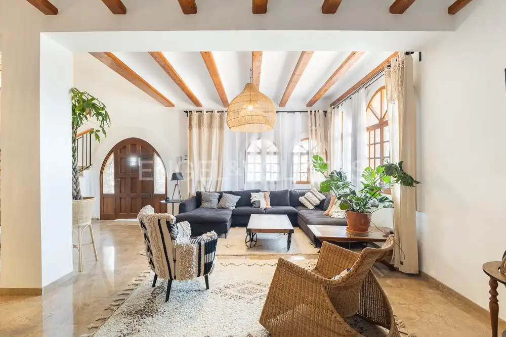 Sala de estar de Casa o chalet de alquiler en Manises con Aire acondicionado, Calefacción y Jardín privado
