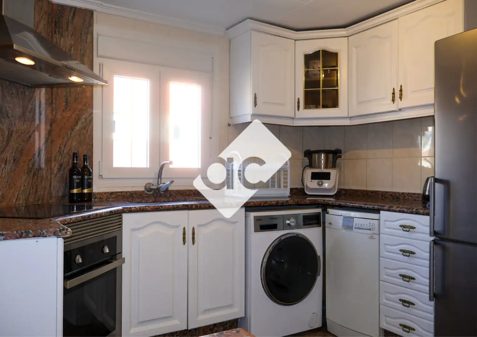 Cocina de Apartamento de alquiler en Valencia con Aire acondicionado, Calefacción y Parquet