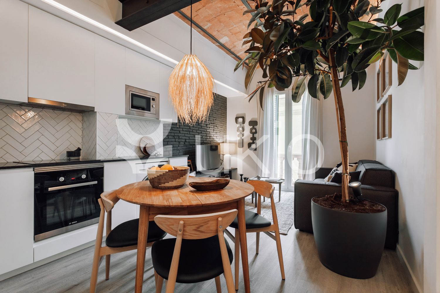 Living room of Apartment to rent in  Barcelona Capital  with Air Conditioner, Heating and Furnished