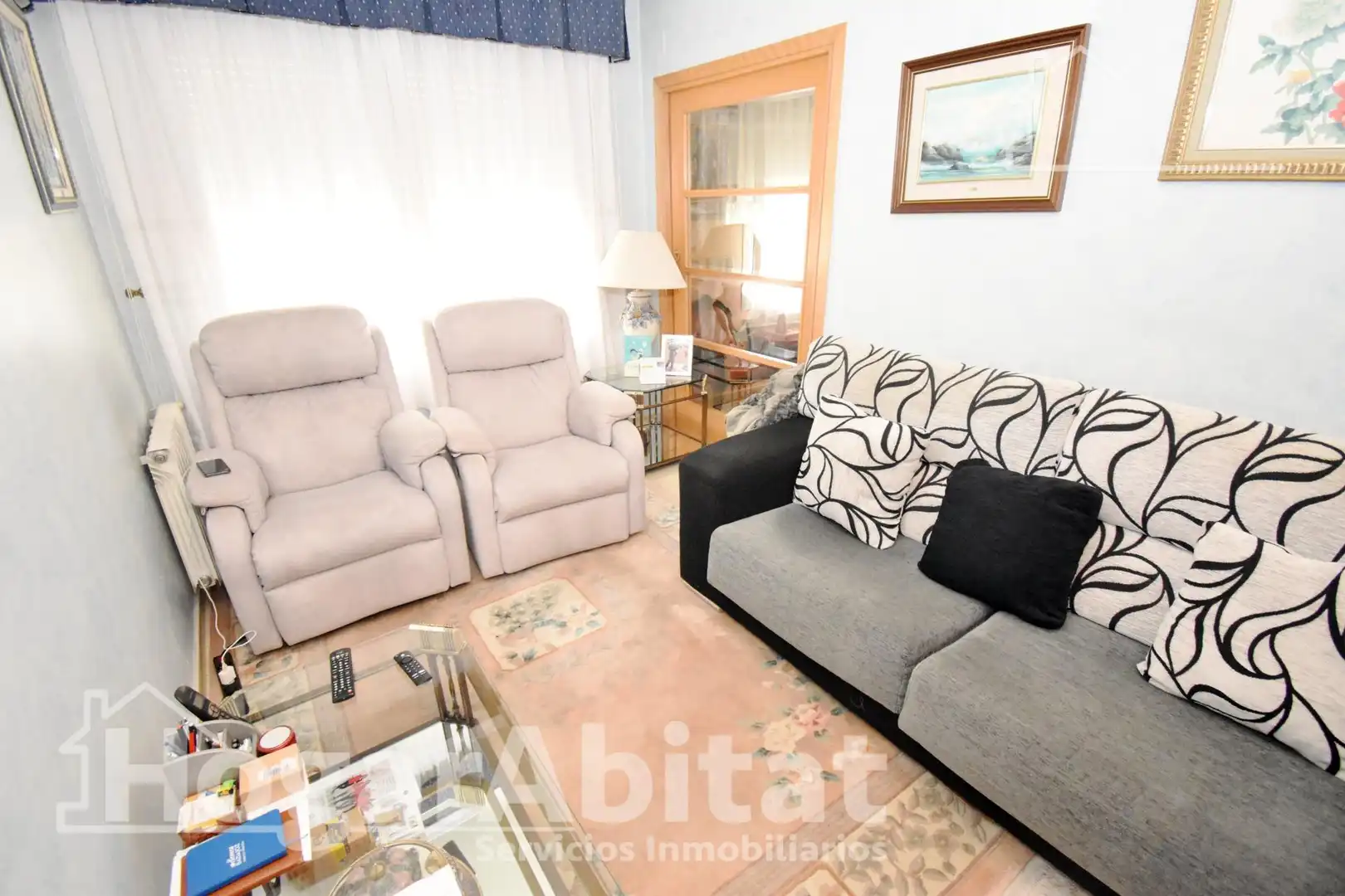 Living room of Flat for sale in Castellón de la Plana / Castelló de la Plana  with Heating, Storage room and Balcony
