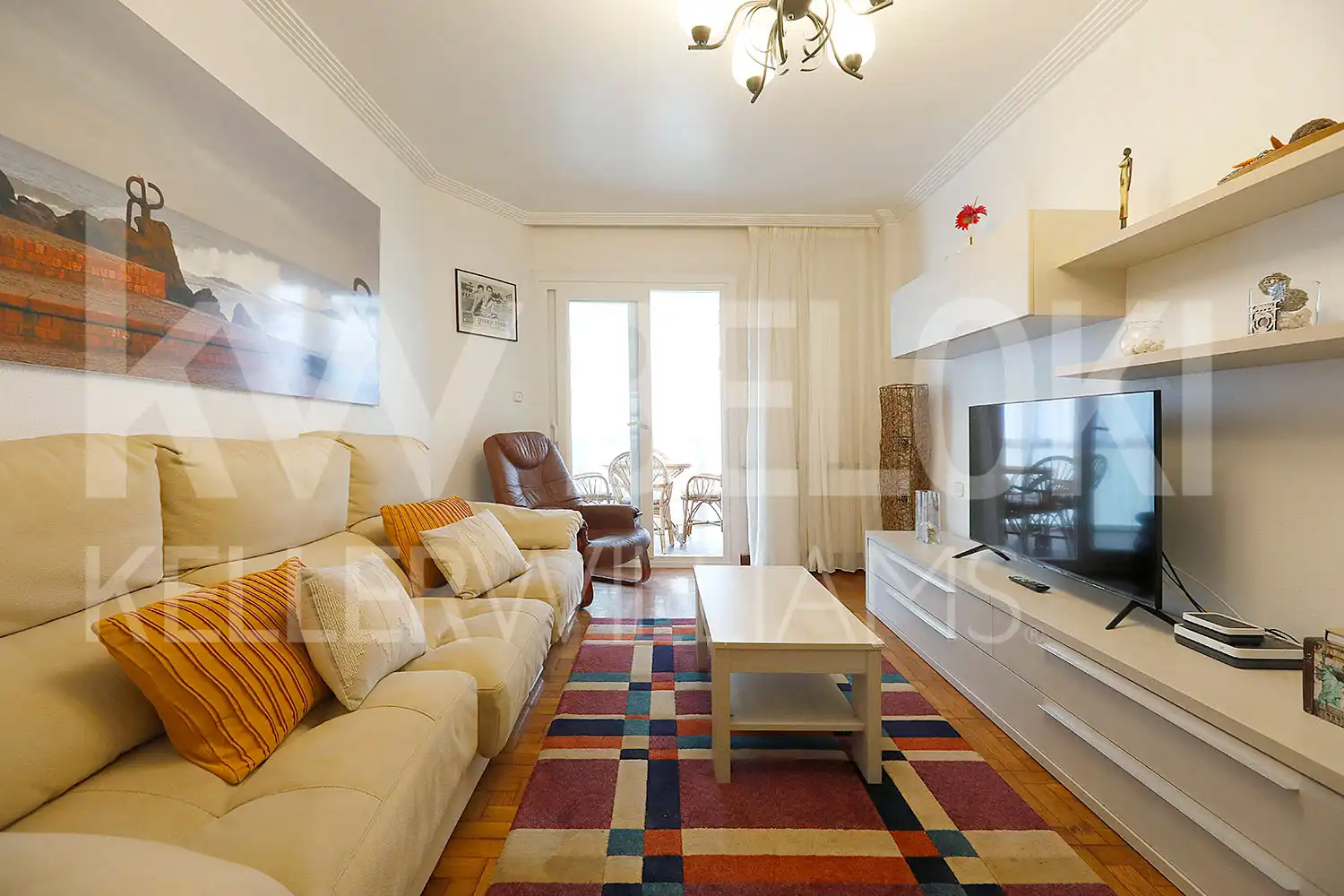Sala de estar de Piso de alquiler en Donostia - San Sebastián  con Calefacción, Amueblado y Balcón