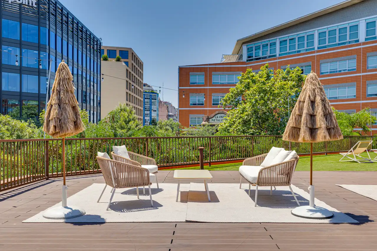 Terrasse von Büro zur Miete in Barcelona mit Klimaanlage, Heizung und Terrasse