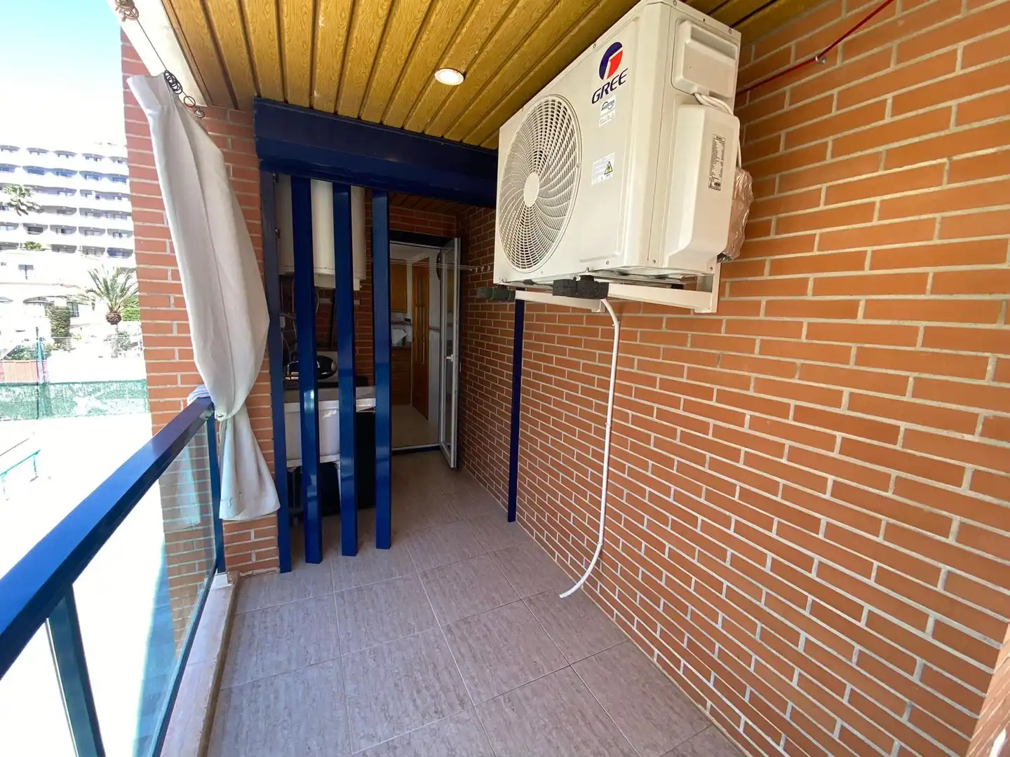 Terrasse von Wohnungen zum Verkauf in Calpe / Calp mit Klimaanlage, Heizung und Privatgarten