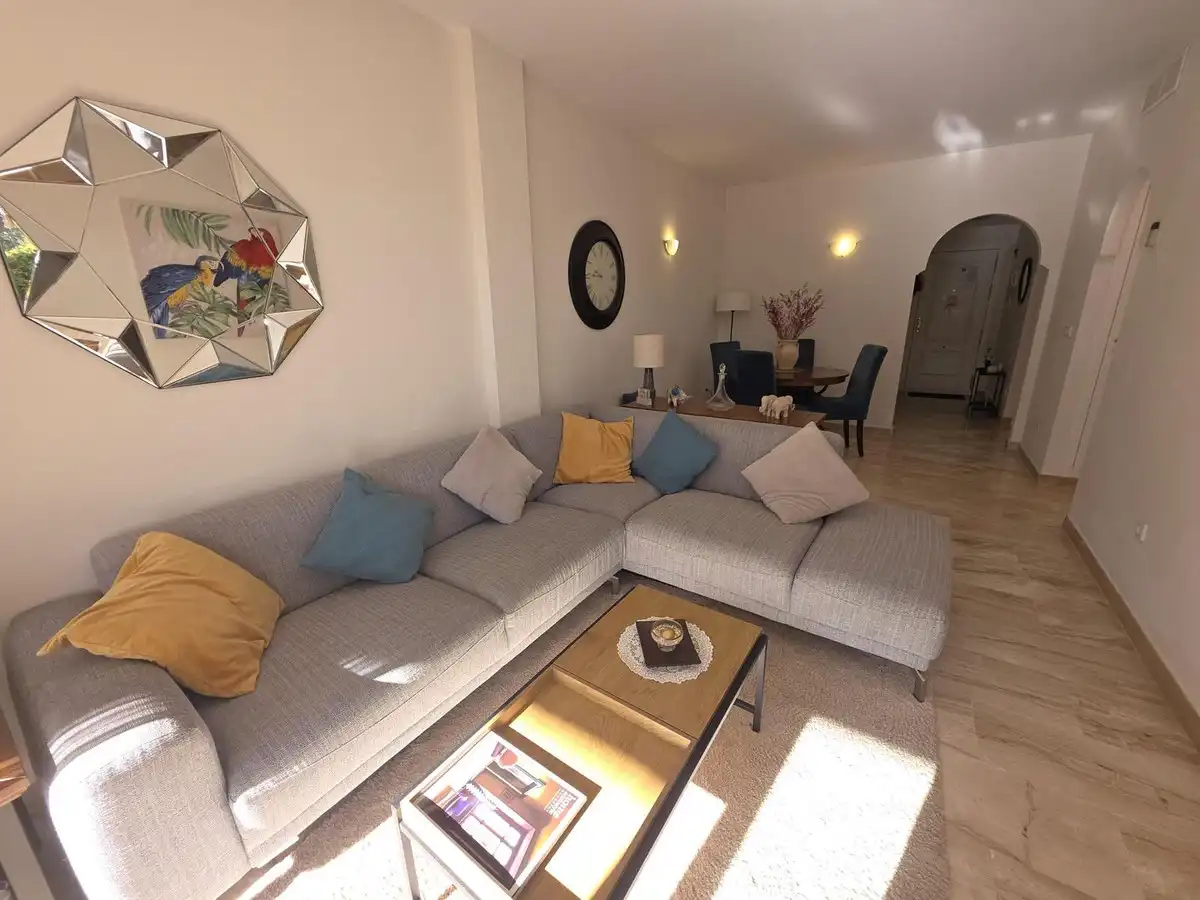 Wohnzimmer von Wohnungen zum Verkauf in Mijas mit Klimaanlage, Heizung und Terrasse
