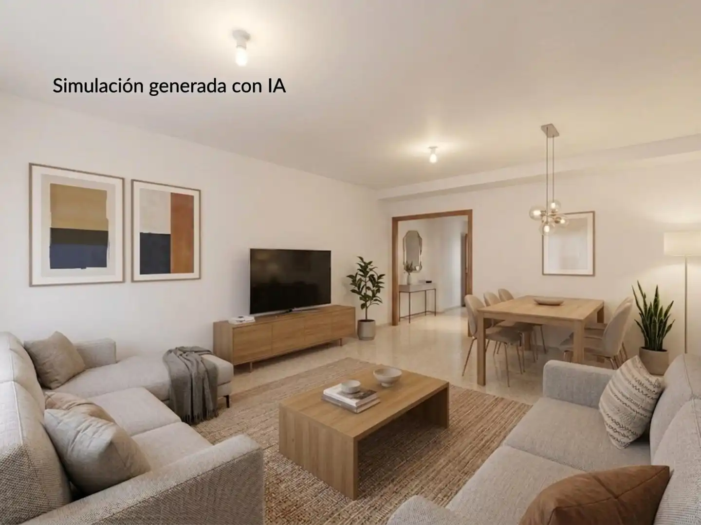 Wohnzimmer von Wohnung zum Verkauf in Xàtiva mit Klimaanlage und Balkon