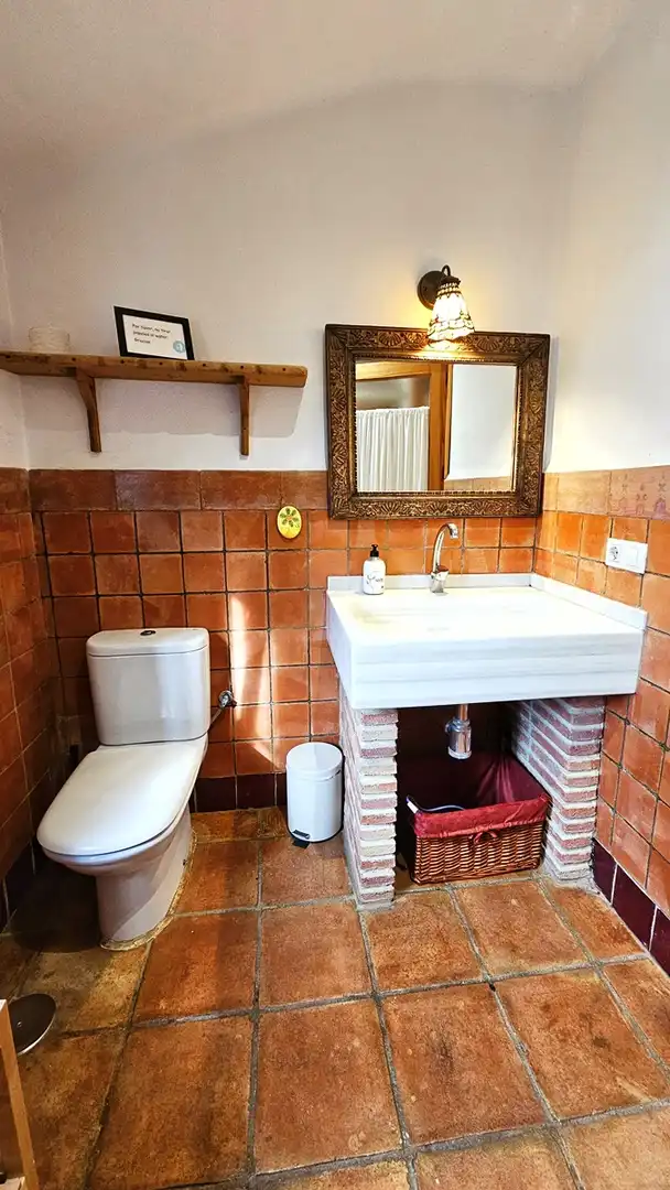 Baño de Finca rústica en venta en Santa Ana la Real con Calefacción, Jardín privado y Terraza